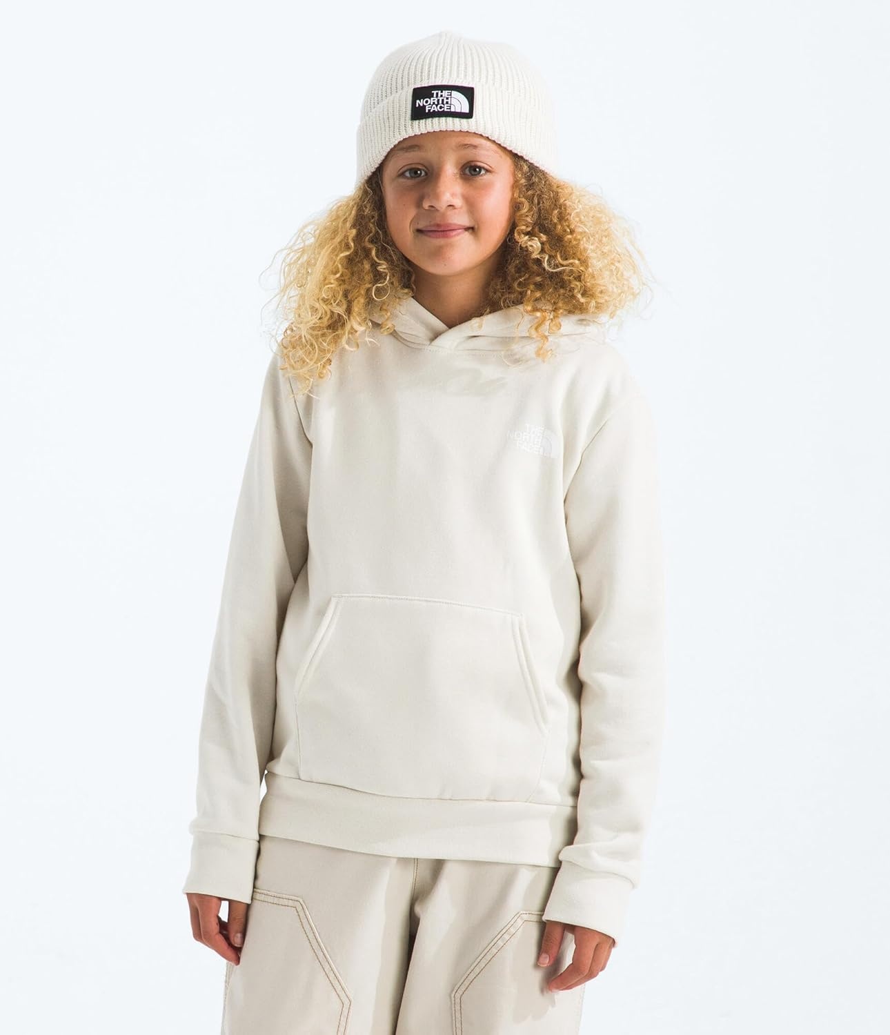 image:imageThe North Face Kids Evolution Box Nse Pullover Graphic HoodieWhite Dune