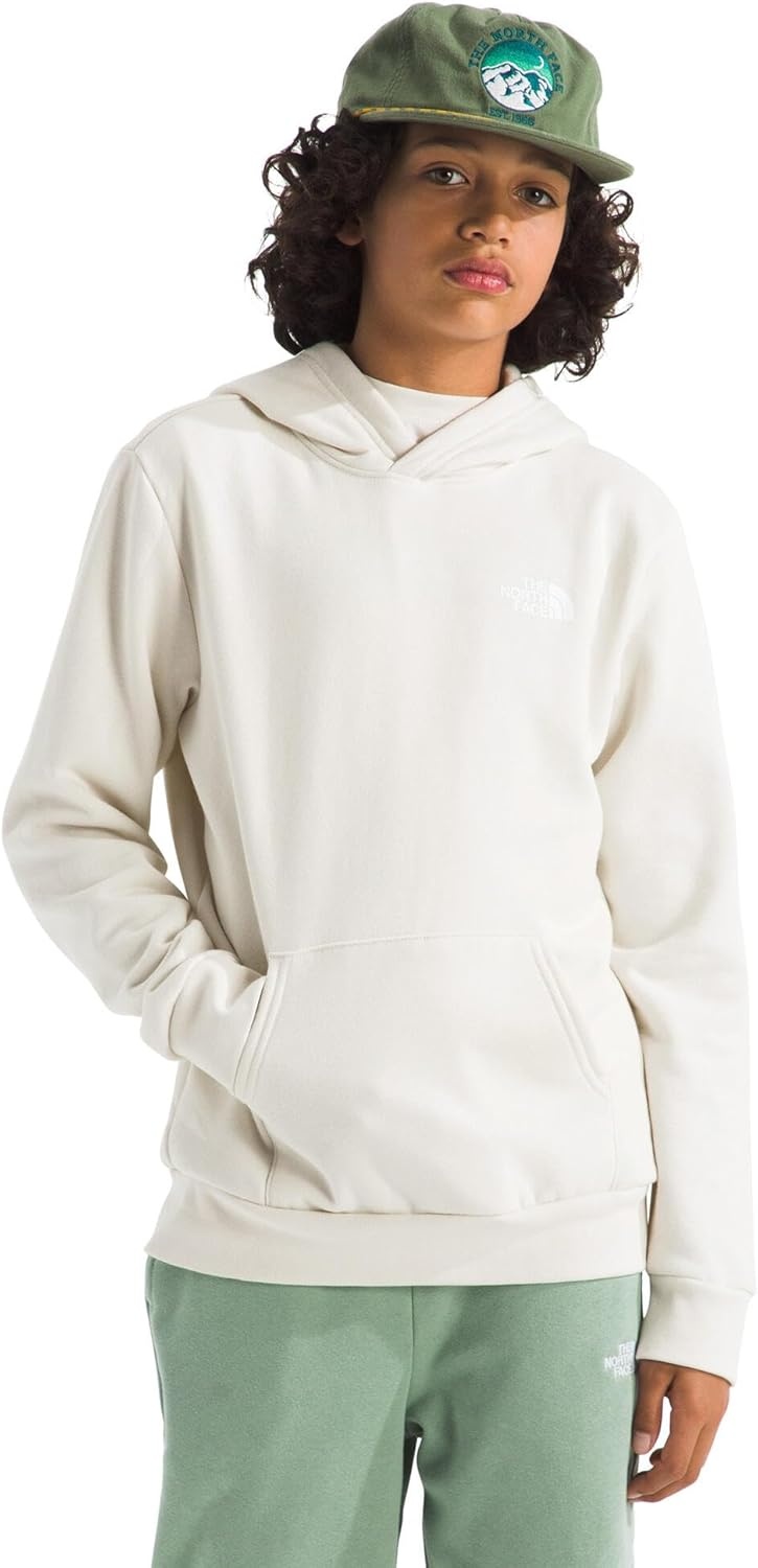 image:imageThe North Face Kids Evolution Box Nse Pullover Graphic HoodieWhite Dune