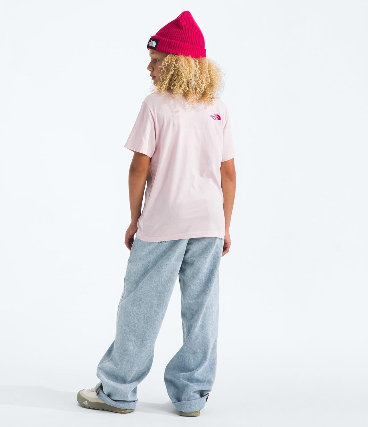image:imageThe North Face Kids Evolution Bubble Cloud ShortSleeve Tee Cotton Shirt for Boys amp Girls with Graphic on Front Back Logo Ribbed Collar