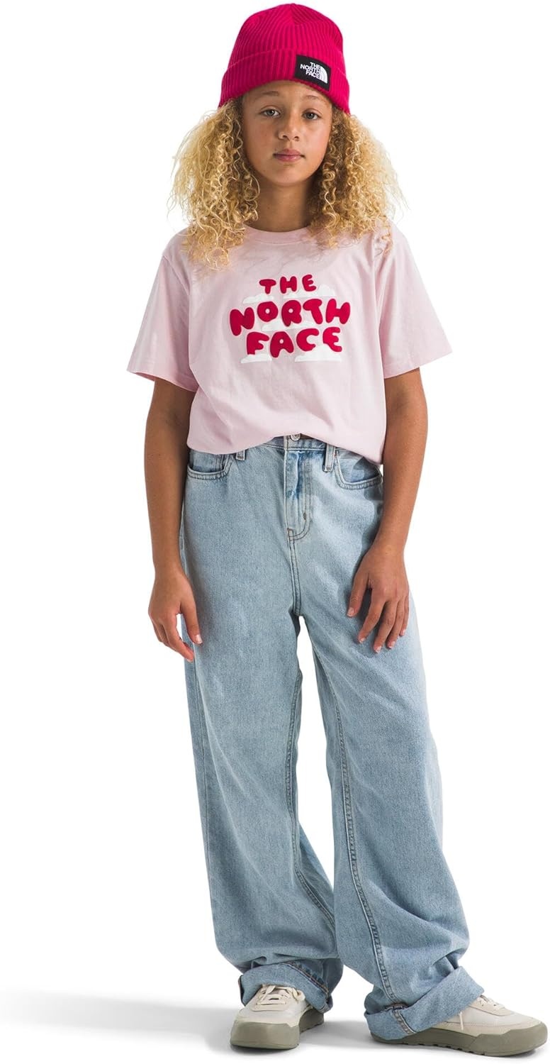 image:imageThe North Face Kids Evolution Bubble Cloud ShortSleeve Tee Cotton Shirt for Boys amp Girls with Graphic on Front Back Logo Ribbed Collar
