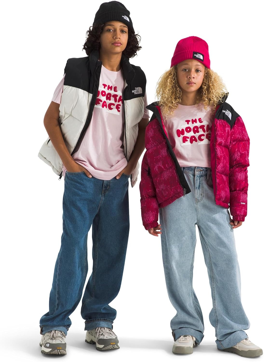 image:imageThe North Face Kids Evolution Bubble Cloud ShortSleeve Tee Cotton Shirt for Boys amp Girls with Graphic on Front Back Logo Ribbed Collar