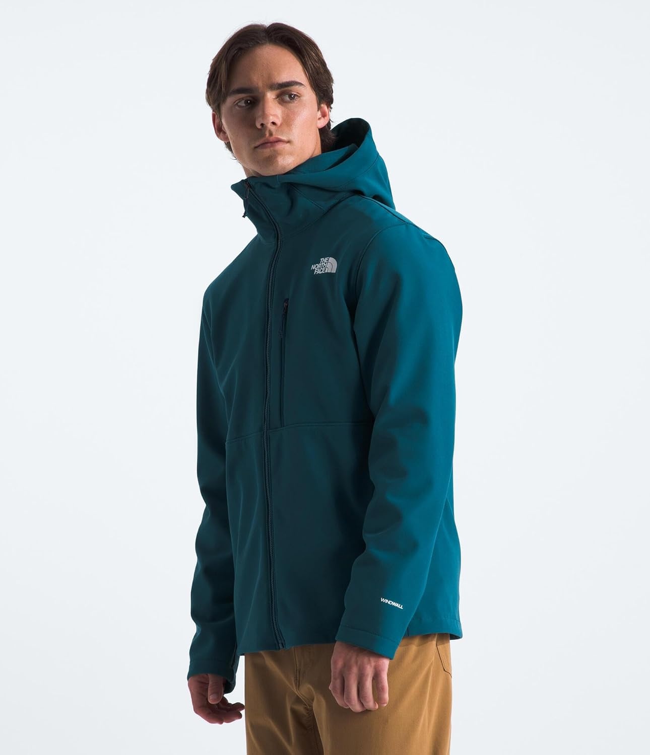 image:imageThe North Face Mens Apex Bionic 3 DWR Softshell Hooded Jacket PFAS FreeMidnight Petrol