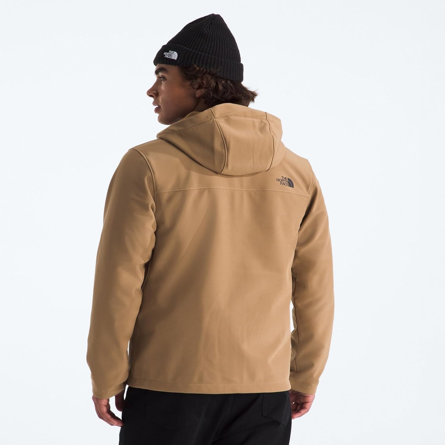 image:imageThe North Face Mens Apex Bionic 3 DWR Softshell Hooded Jacket PFAS FreeUtility Brown