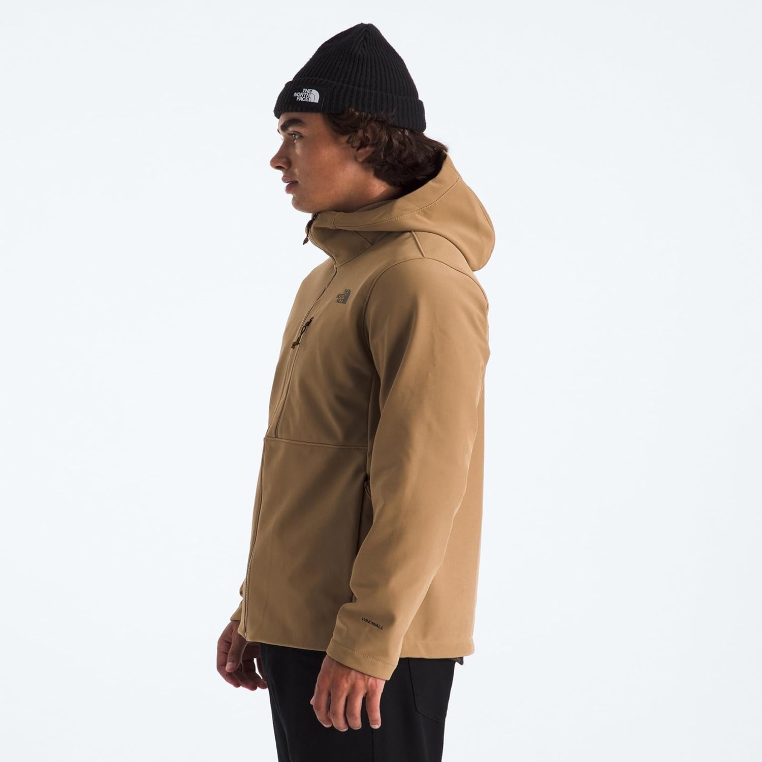 image:imageThe North Face Mens Apex Bionic 3 DWR Softshell Hooded Jacket PFAS FreeUtility Brown