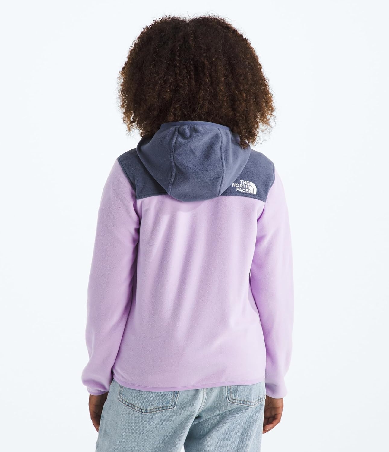 image:imageThe North Face Unisex Glacier Full Zip Hooded Jacket Lightweight Fleece Hoodie for Boys amp Girls Secure Zip Hand PocketsLite LilacTwilight Galaxy