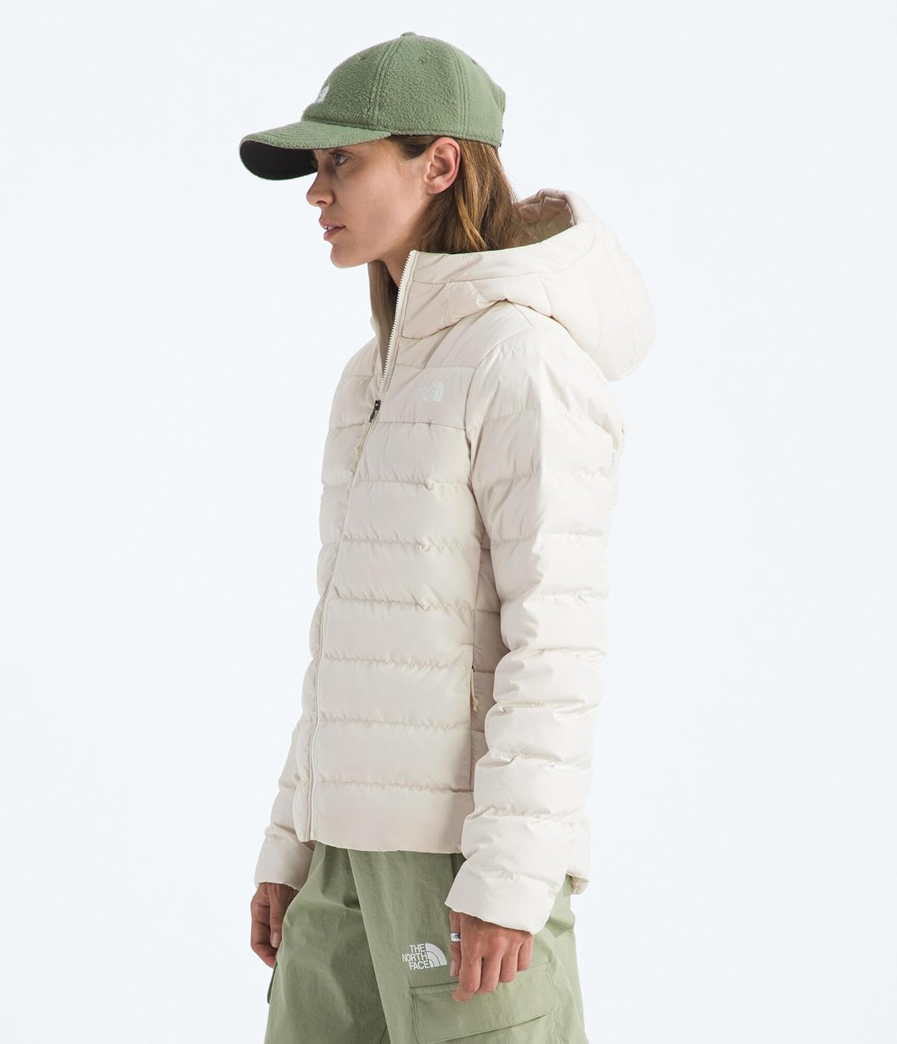 image:imageThe North Face Womens Aconcagua Down Insulated HoodieWhite Dune