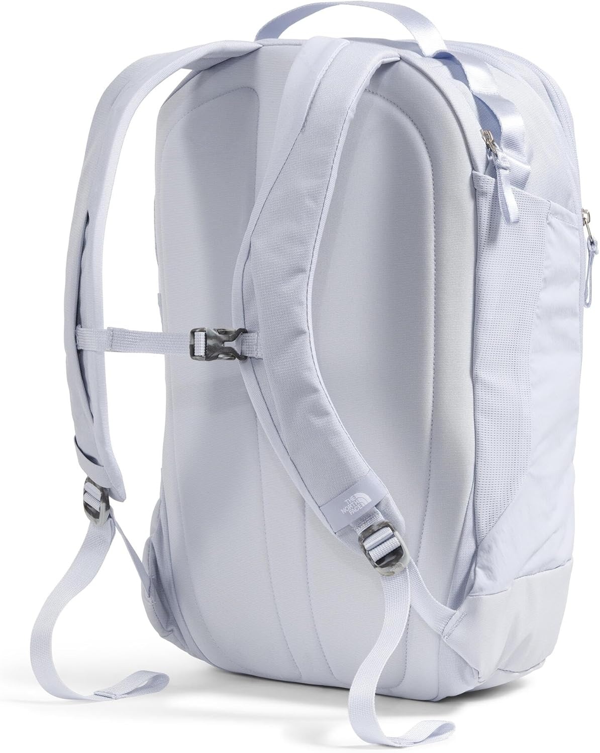 image:imageThe North Face Womens Isabella Transit Backpack Commuter Travel Bag with 16 Laptop Sleeve WaterRepellent Finish WomenSpecific Fit TNF Black Light HeatherBurnt Coral MetallicNPF One SizeMystic Haze Dark HeatherTnf White