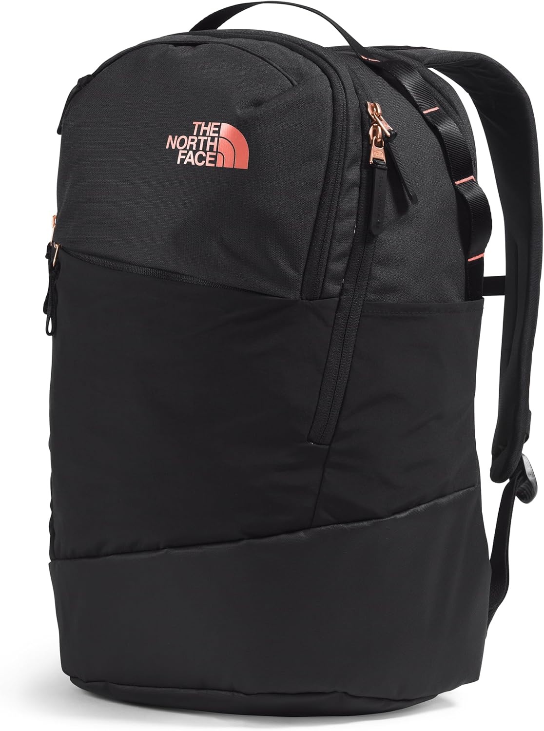 image:imageThe North Face Womens Isabella Transit Backpack Commuter Travel Bag with 16 Laptop Sleeve WaterRepellent Finish WomenSpecific Fit TNF Black Light HeatherBurnt Coral MetallicNPF One SizeTnf Black Light HeatherBurnt Coral Metallicnpf