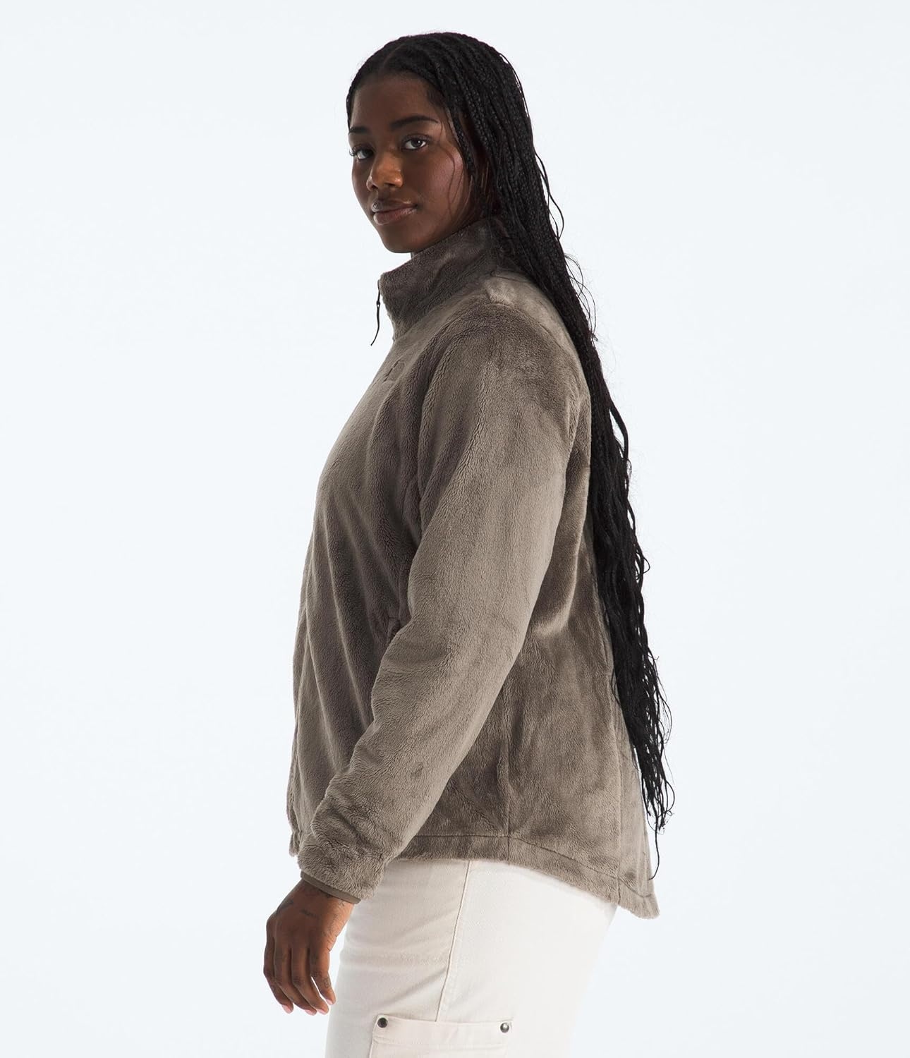 image:imageThe North Face womens Osito Full Zip Fleece Jacket Standard amp Plus Size Soft amp Lightweight Fleece Secure Zip PocketsMocha Brown