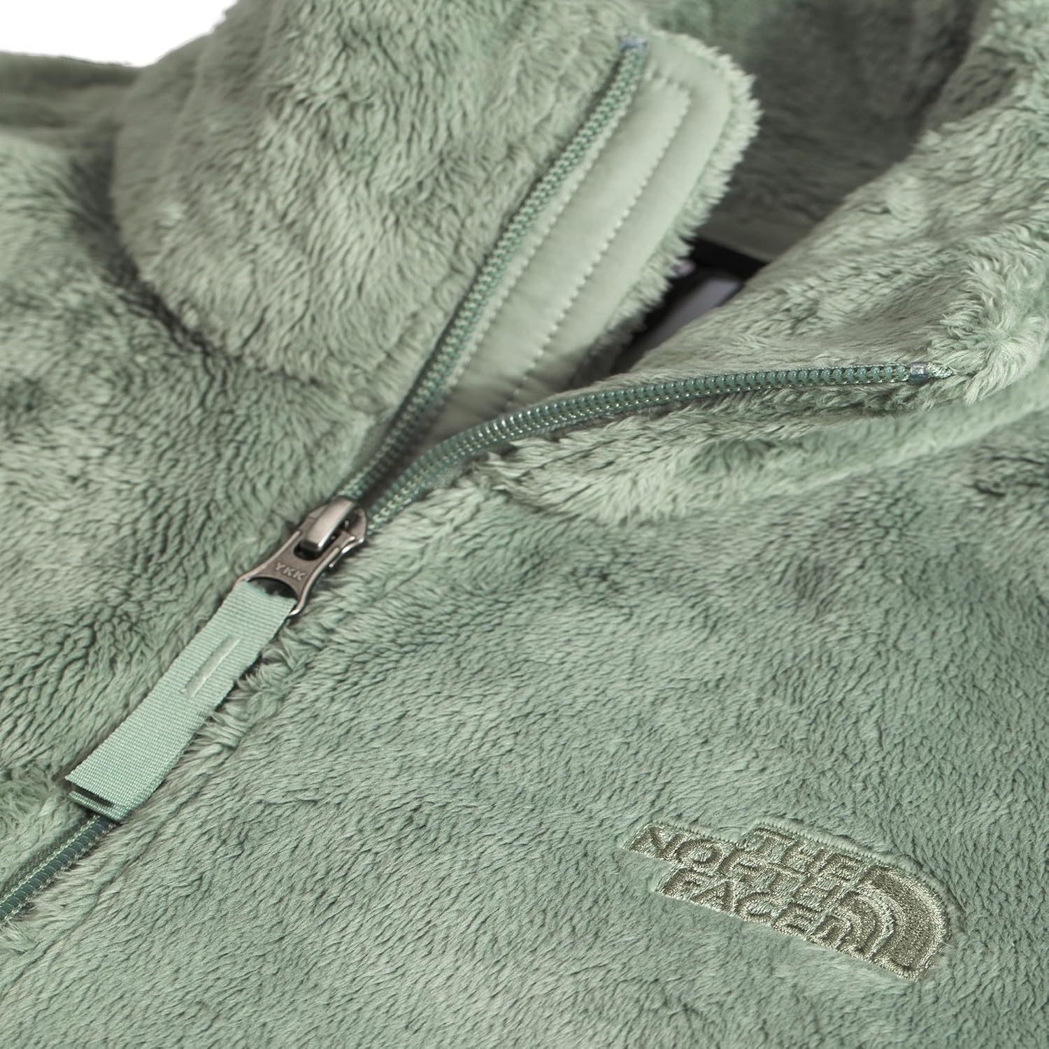 image:imageThe North Face womens Osito Full Zip Fleece Jacket Standard amp Plus Size Soft amp Lightweight Fleece Secure Zip PocketsSlate Moss