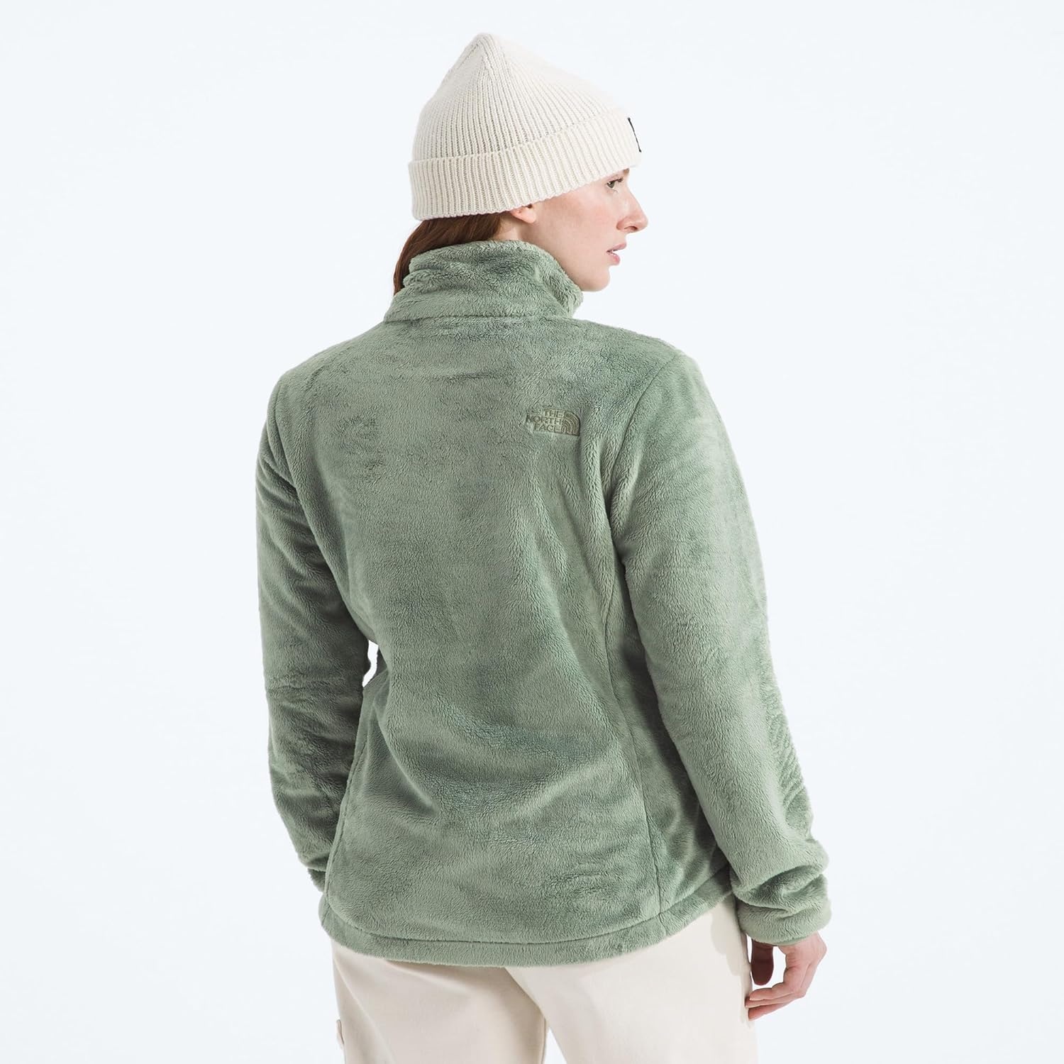 image:imageThe North Face womens Osito Full Zip Fleece Jacket Standard amp Plus Size Soft amp Lightweight Fleece Secure Zip PocketsSlate Moss
