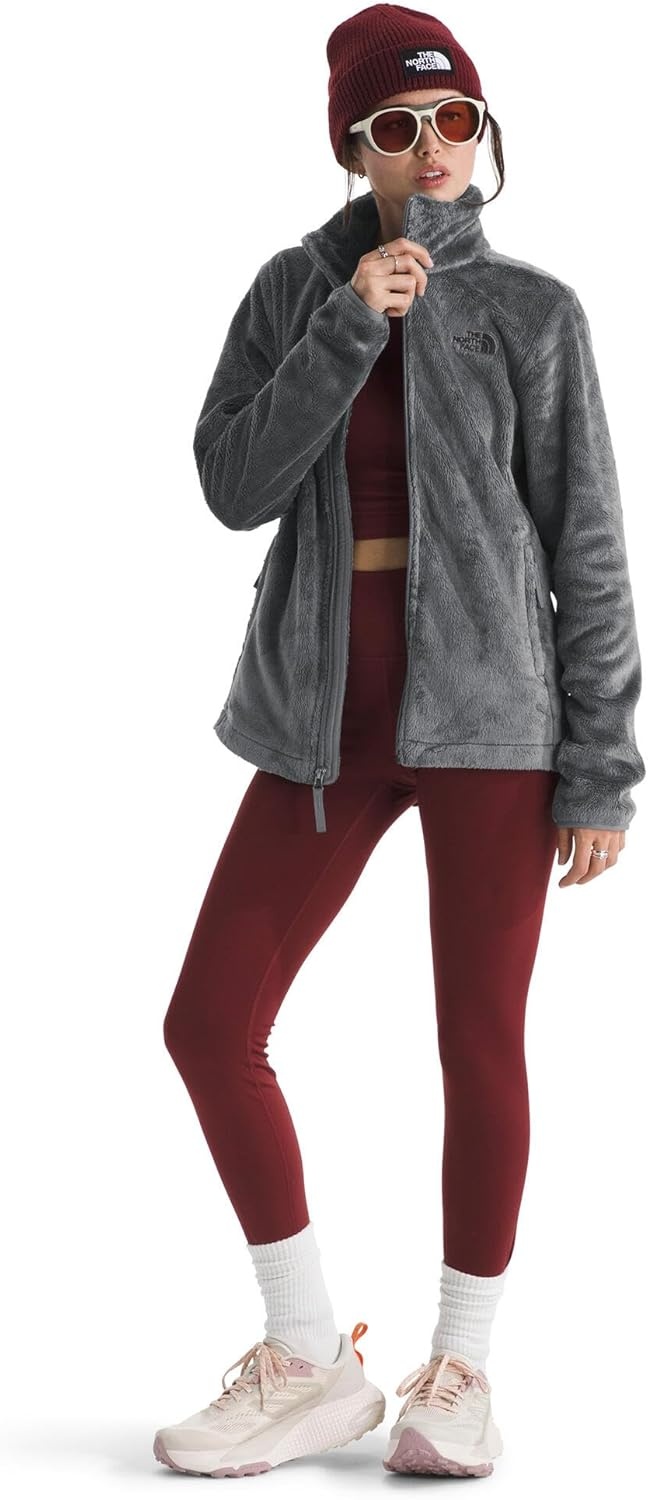 image:imageThe North Face womens Osito Full Zip Fleece Jacket Standard amp Plus Size Soft amp Lightweight Fleece Secure Zip PocketsSmoked Pearl