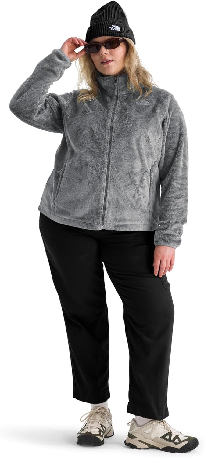 image:imageThe North Face womens Osito Full Zip Fleece Jacket Standard amp Plus Size Soft amp Lightweight Fleece Secure Zip PocketsSmoked Pearl