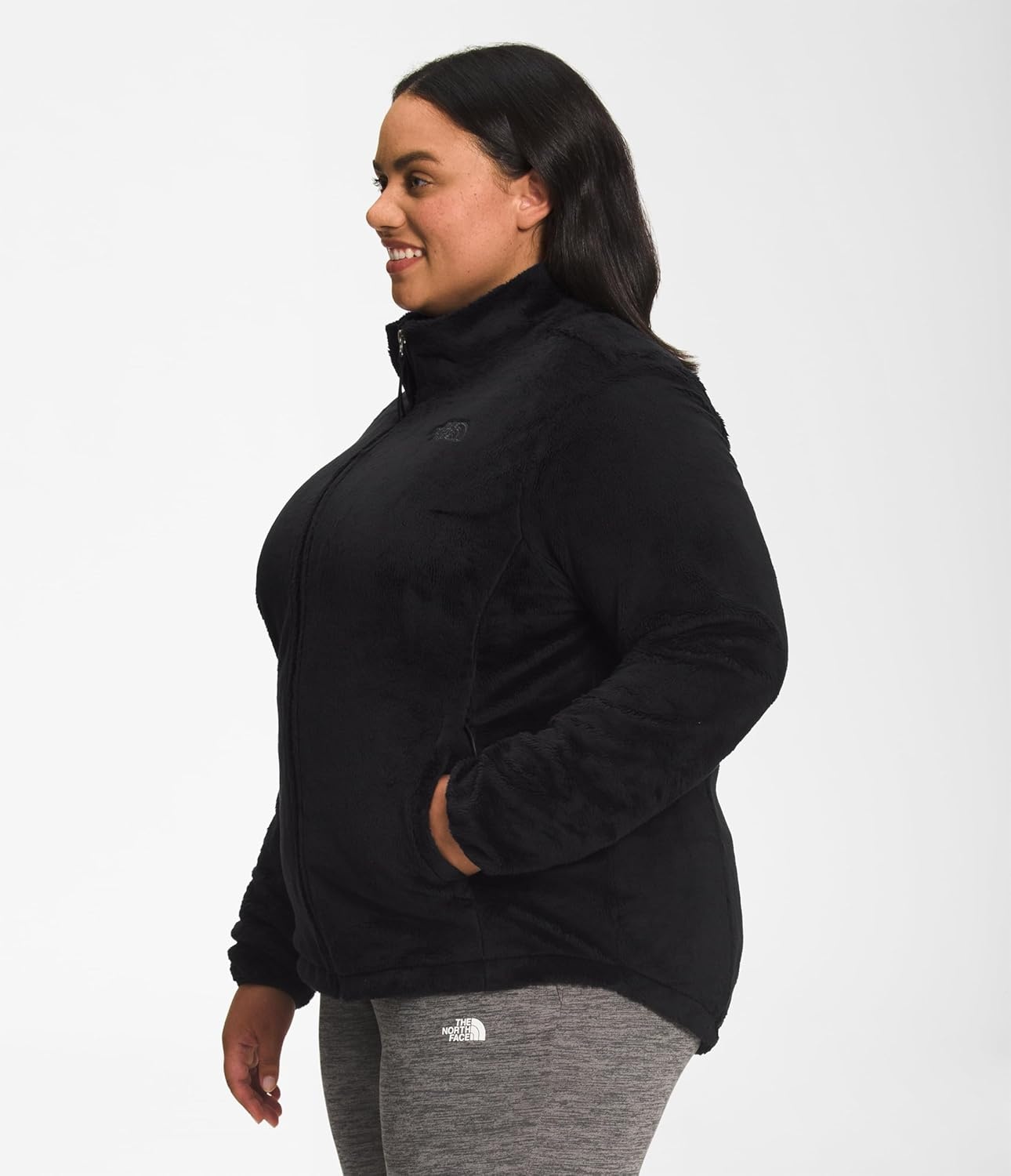 image:imageThe North Face womens Osito Full Zip Fleece Jacket Standard amp Plus Size Soft amp Lightweight Fleece Secure Zip PocketsTnf Blacknpf