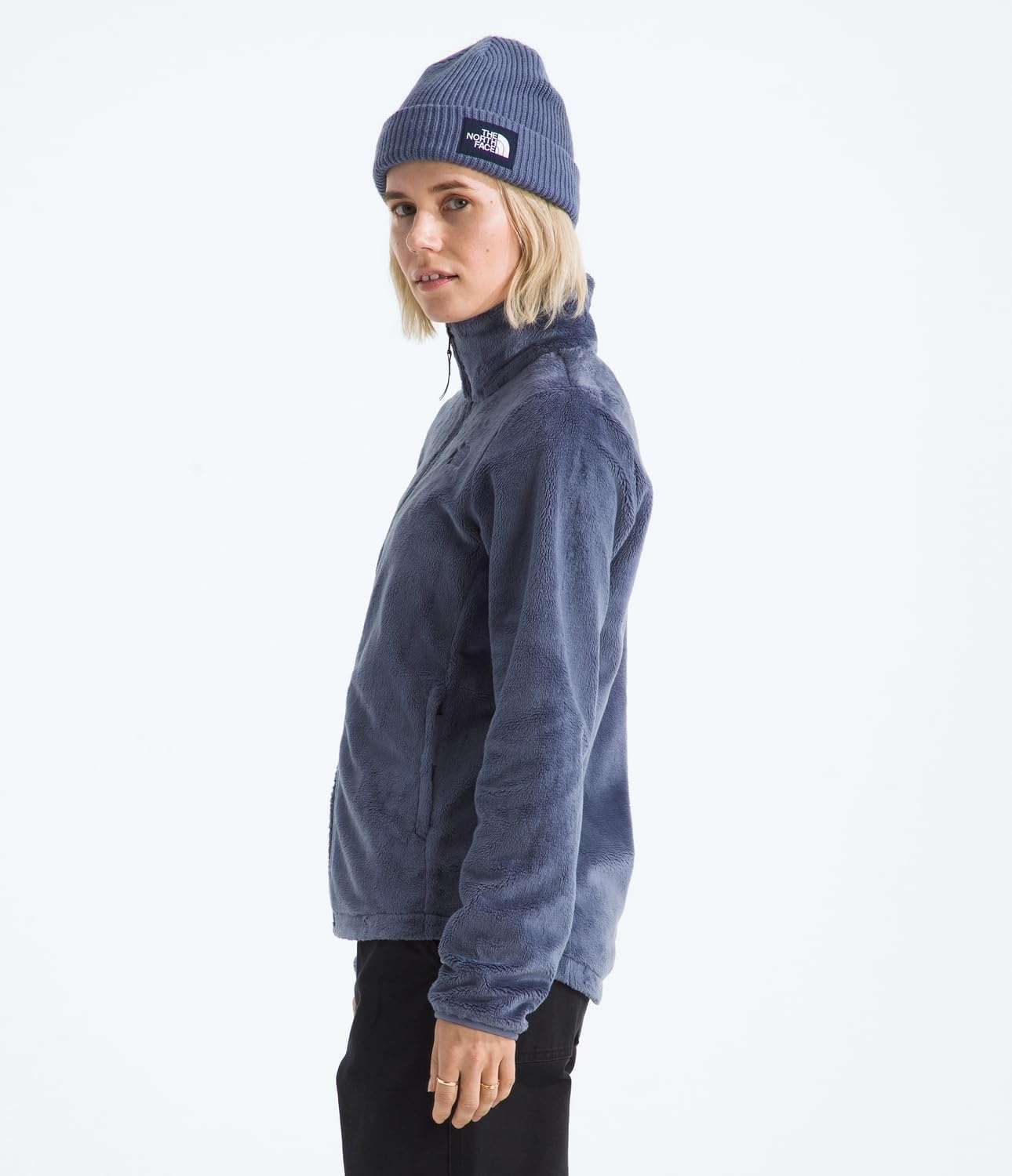 image:imageThe North Face womens Osito Full Zip Fleece Jacket Standard amp Plus Size Soft amp Lightweight Fleece Secure Zip PocketsTwilight Galaxy