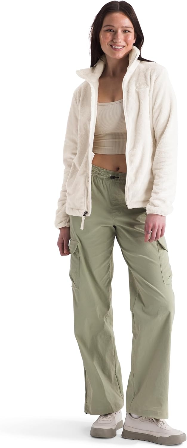 image:imageThe North Face womens Osito Full Zip Fleece Jacket Standard amp Plus Size Soft amp Lightweight Fleece Secure Zip PocketsWhite Dune