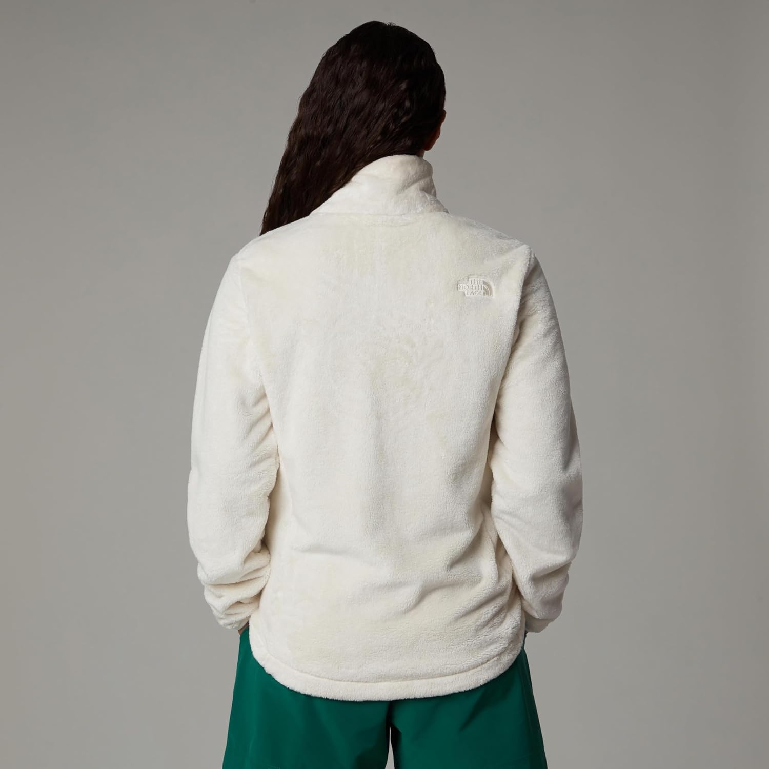 image:imageThe North Face womens Osito Full Zip Fleece Jacket Standard amp Plus Size Soft amp Lightweight Fleece Secure Zip PocketsWhite Dune
