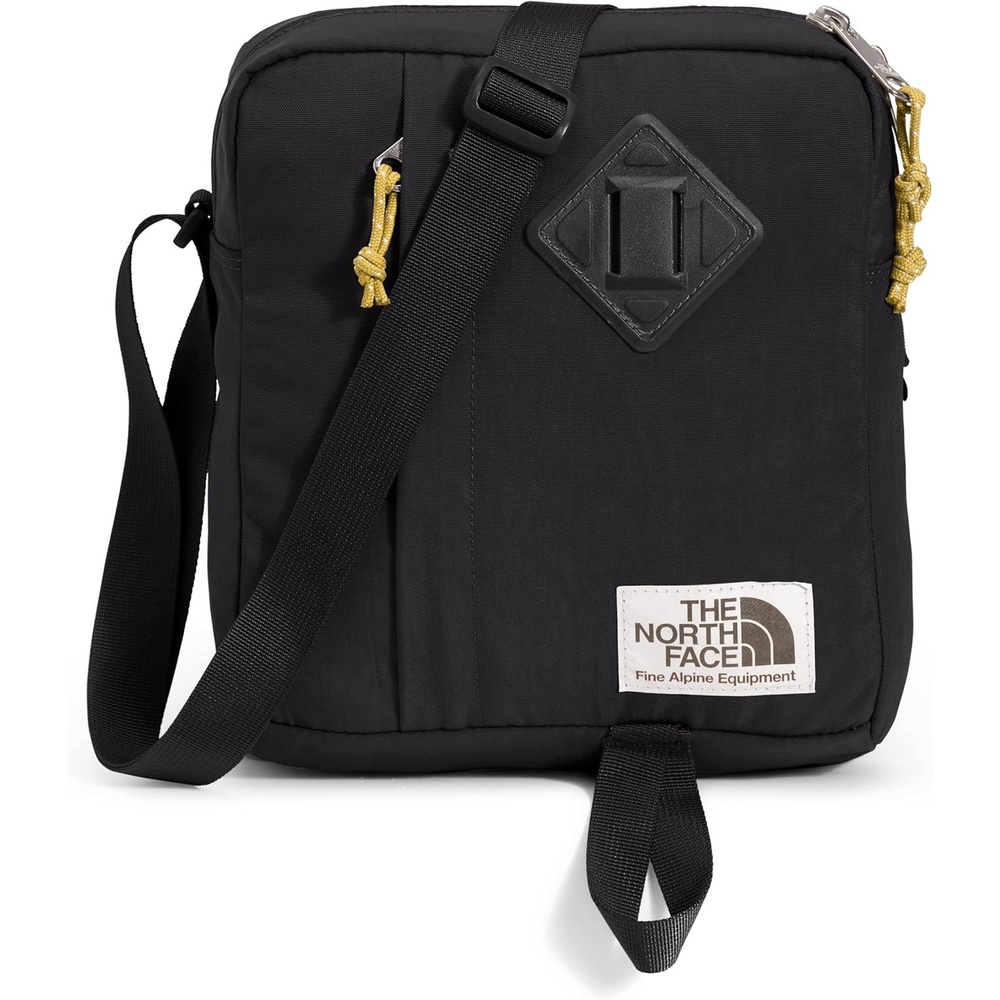 image:imageTHE NORTH FACE Berkeley Crossbody Bag Adjustable Strap Waterrepellent Finish Internal Divider amp External PocketTnf BlackMineral Gold