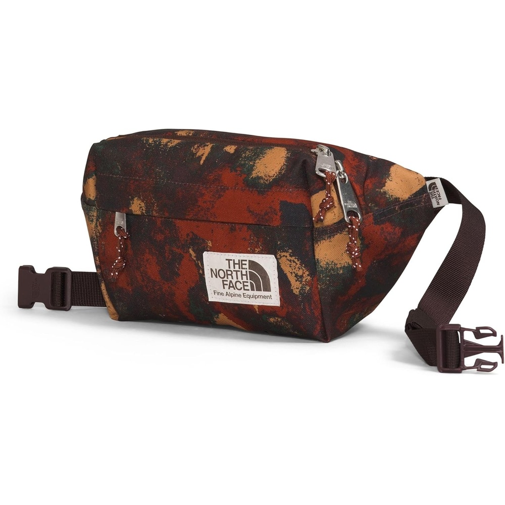 image:imageTHE NORTH FACE Berkeley Lumbar Bag Waterrepellent Fanny Pack for Men amp Women External Pocket amp Adjustable StrapBrandy Brown Evolved Texture PrintBrandy Brown