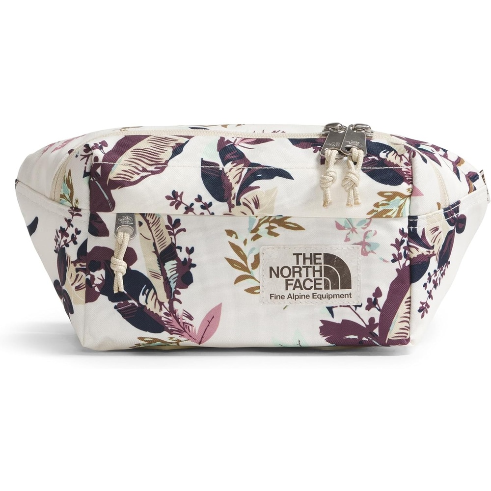 image:imageTHE NORTH FACE Berkeley Lumbar Bag Waterrepellent Fanny Pack for Men amp Women External Pocket amp Adjustable StrapWhite Dune Leaf Toss Print