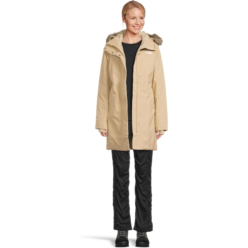 image:imageTHE NORTH FACE Womens Arctic Parka Standard amp Plus Size Waterproof Shell Recycled Down Insulation Adjustable HoodKhaki Stone
