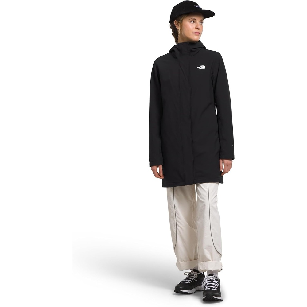 image:imageTHE NORTH FACE Womens Shelbe Raschel Hooded Parka Fleece Lining Attached Hood Zip Pockets Wind amp Water ResistantTnf Blacknpf