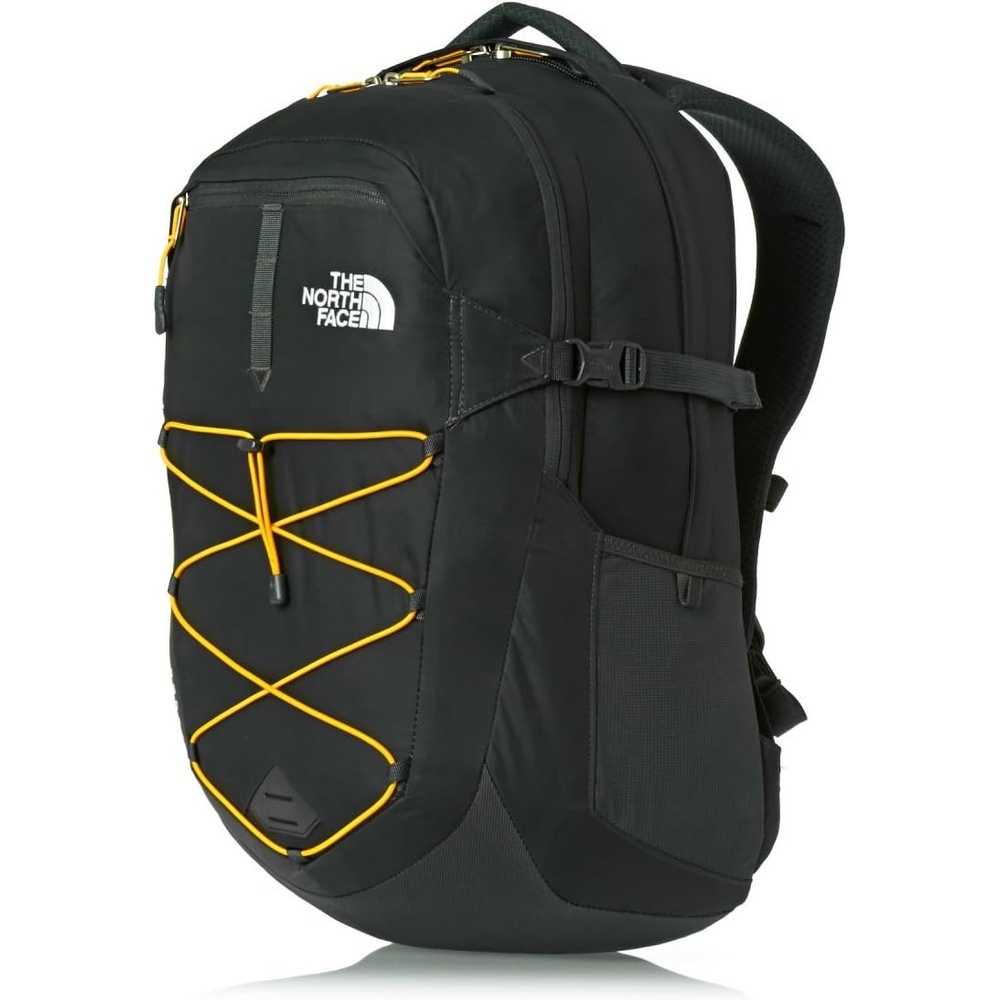 image:imageThe North Face Borealis Commuter Laptop Backpack Water Repellent Laptop Sleeve Large Main Compartment TNF BlackTNF BlackNPF One SizeCitrus YellowAsphalt Grey