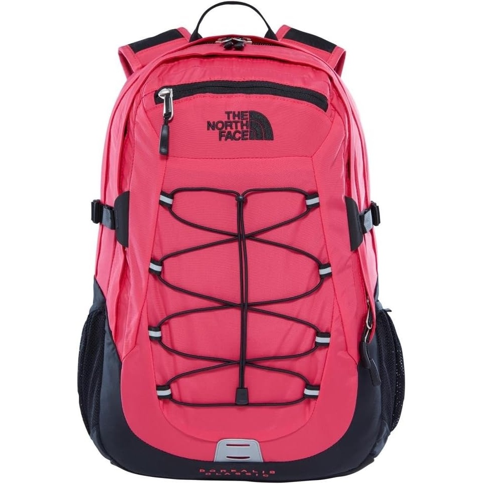 image:imageThe North Face Borealis Commuter Laptop Backpack Water Repellent Laptop Sleeve Large Main Compartment TNF BlackTNF BlackNPF One SizeRaspberry RedTnf Black