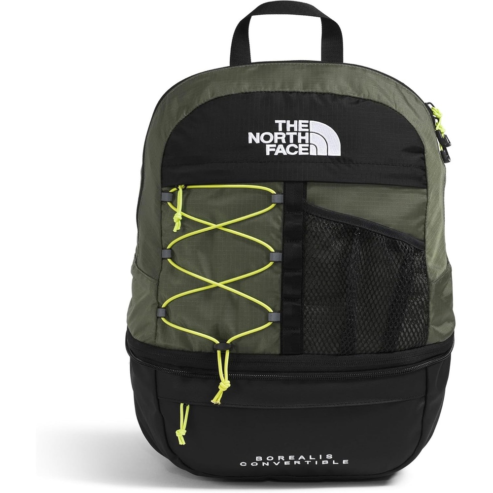 image:imageThe North Face Borealis Convertible Pack  Commuter Laptop Backpack Removable Lumbar Pack Water Repellent Finish CedarLava Red One SizeNew Taupe GreenTnf BlackFizz Lime