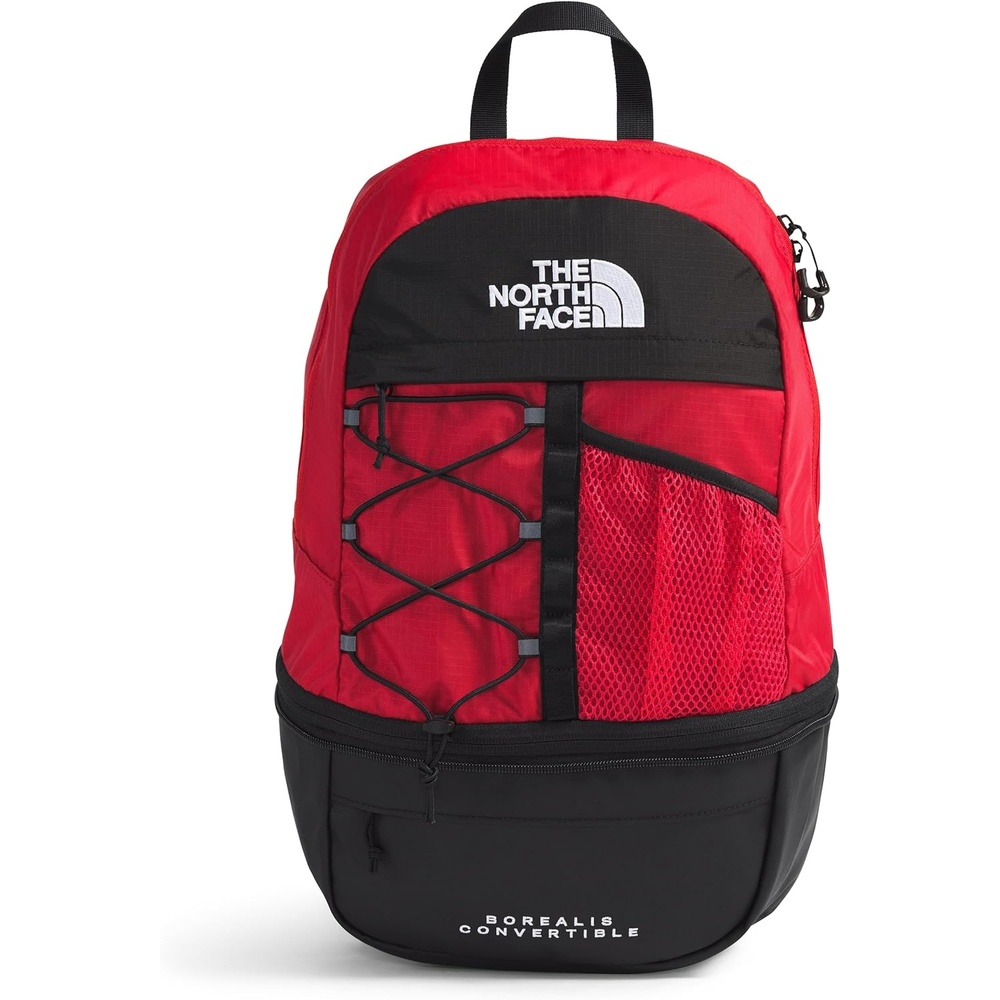 image:imageThe North Face Borealis Convertible Pack Commuter Laptop Backpack Removable Lumbar Pack Water Repellent Finish CedarLava Red One SizeTnf RedTnf Black