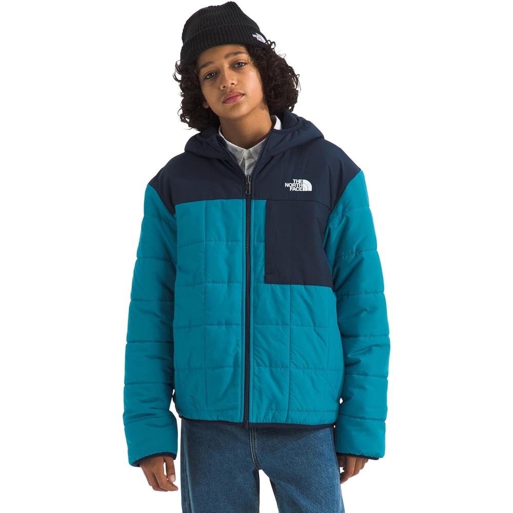 image:imageThe North Face Boys Reversible Shasta Full Zip Hooded JacketDusk BlueSummit Navy