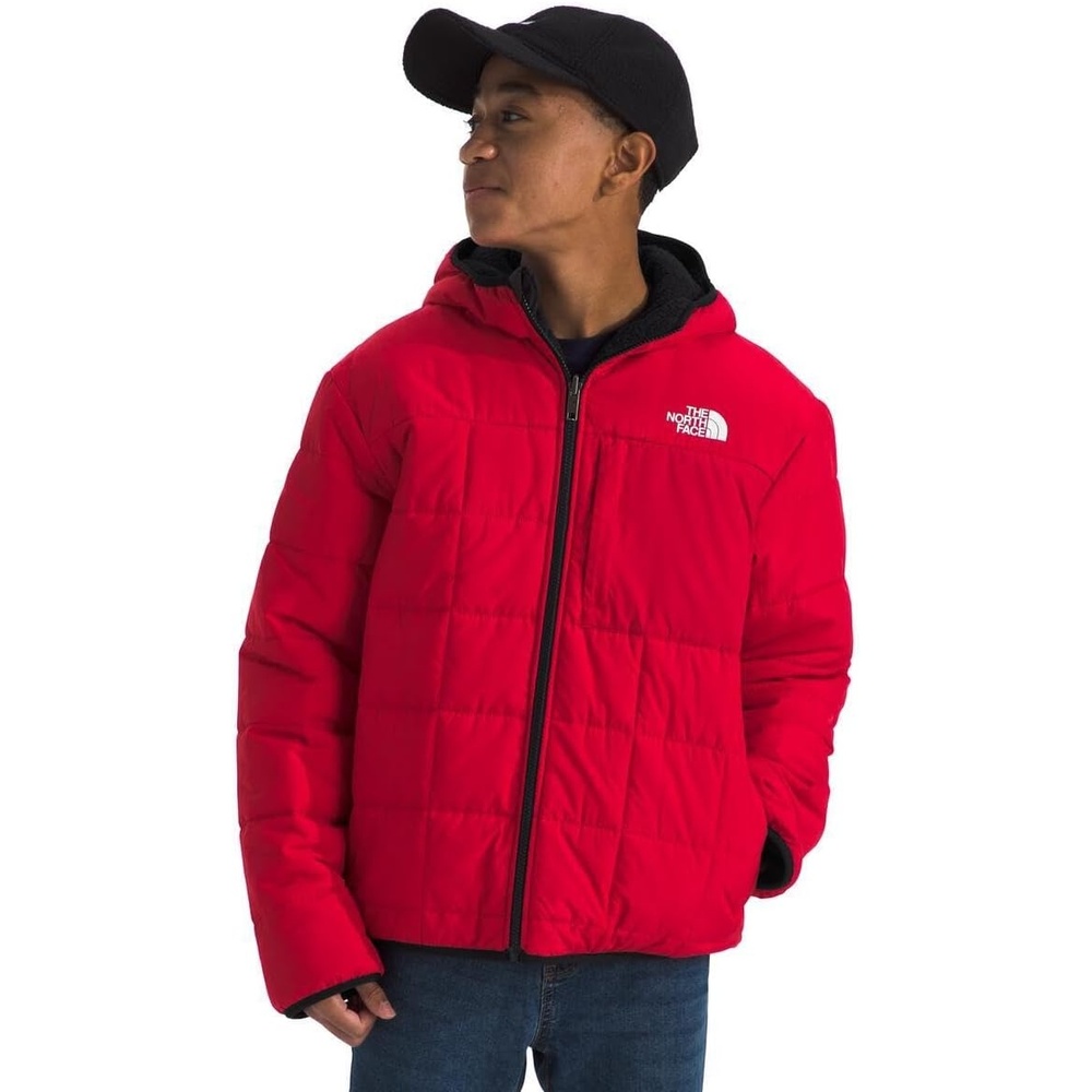 image:imageThe North Face Boys Reversible Shasta Full Zip Hooded JacketTnf Red