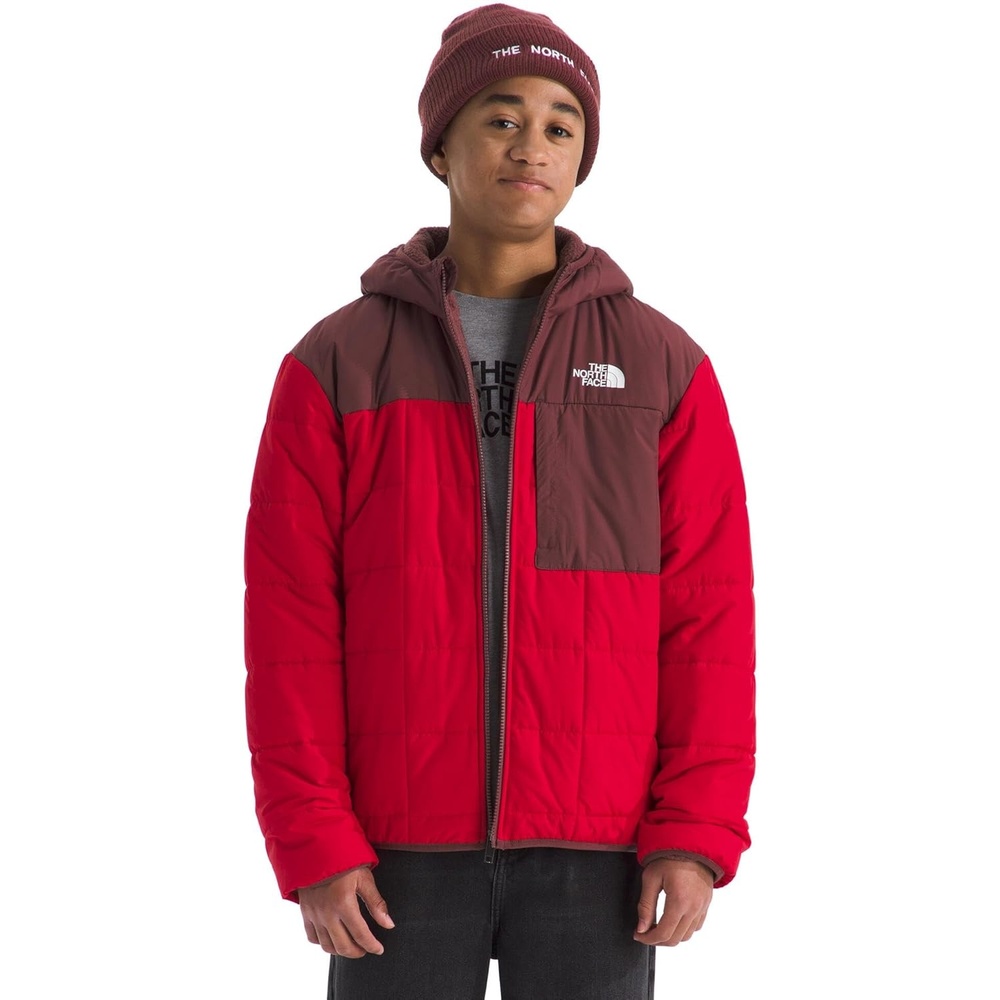 image:imageThe North Face Boys Reversible Shasta Full Zip Hooded JacketTnf RedSumac