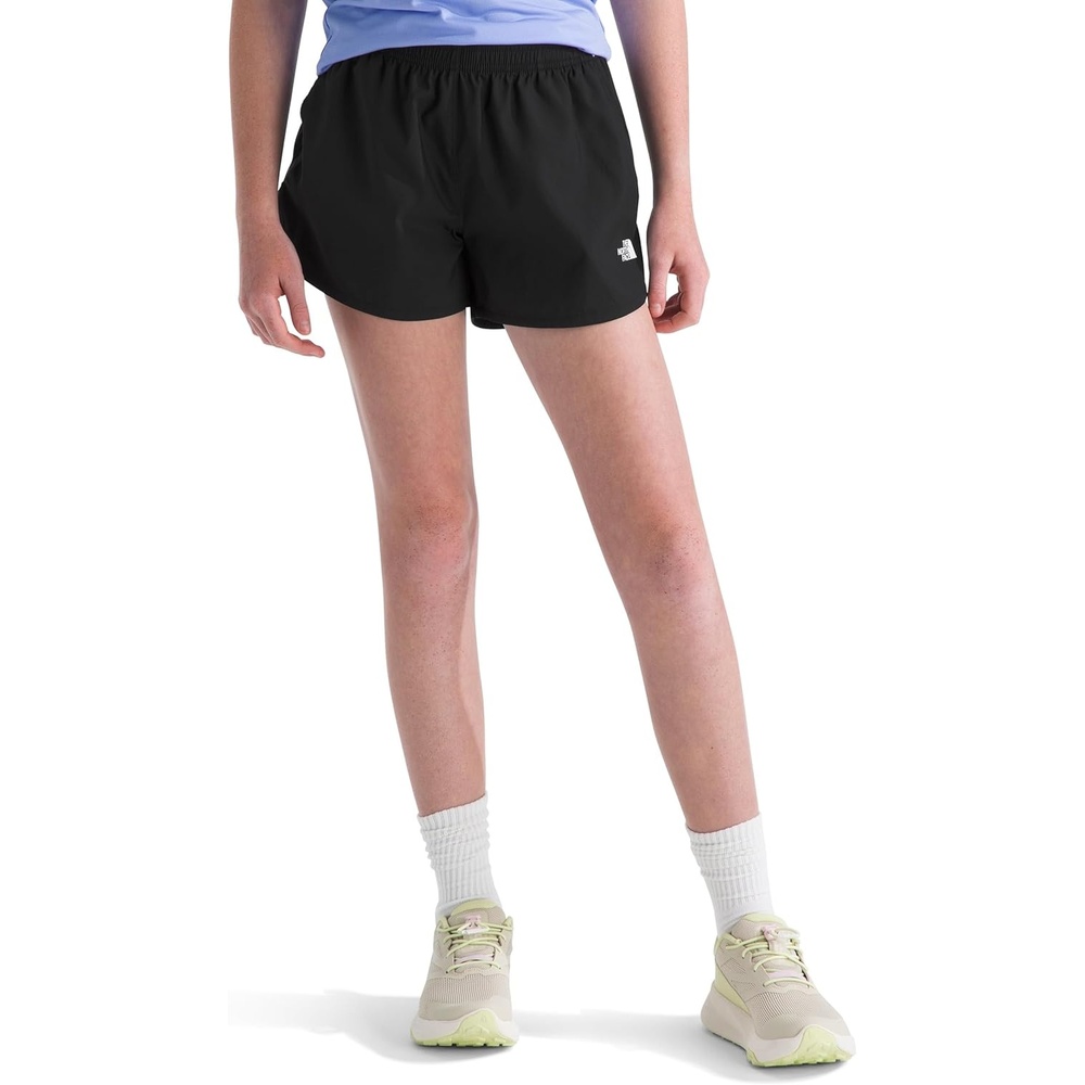 image:imageThe North Face Girls Flex Woven Short Breathable Athletic Shorts Moisture Wicking Fabric Elastic WaistbandTnf Black