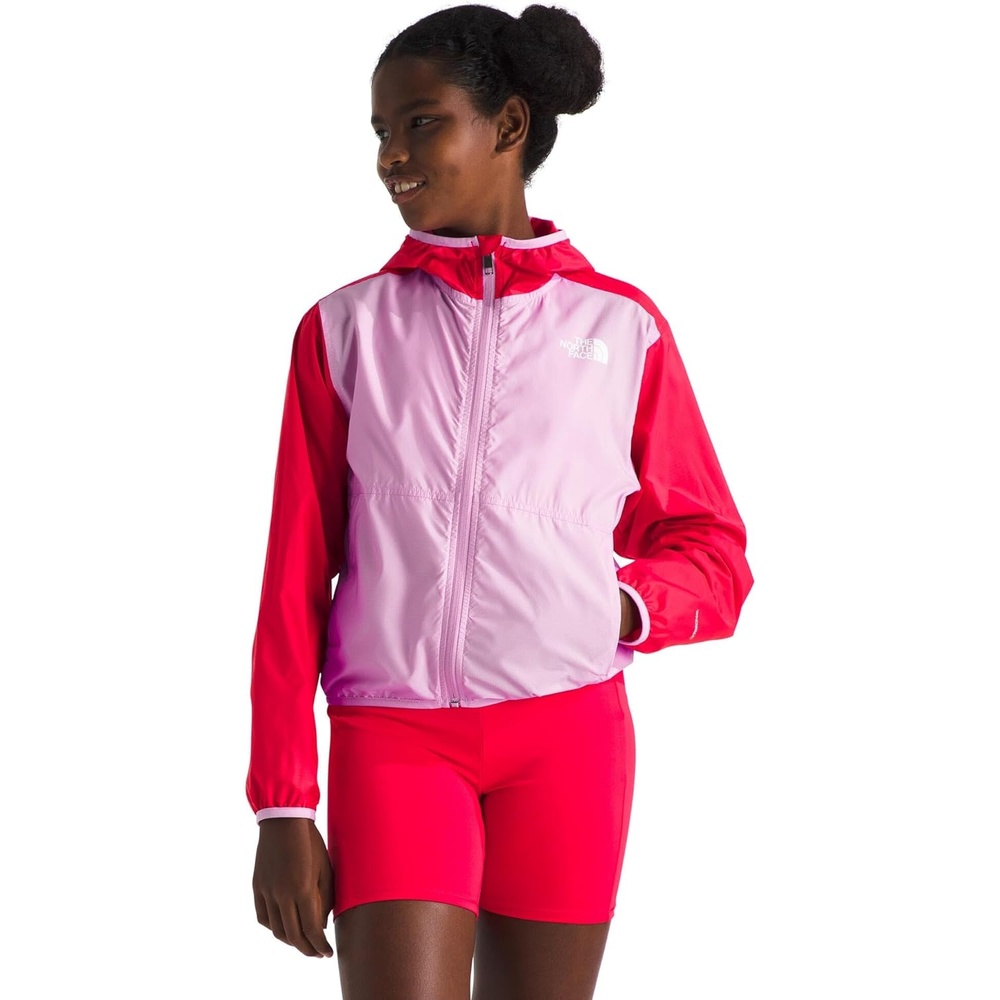 image:imageThe North Face Girls Tnf Cyclone Wind Jacket Little KidBig KidCyber Pink