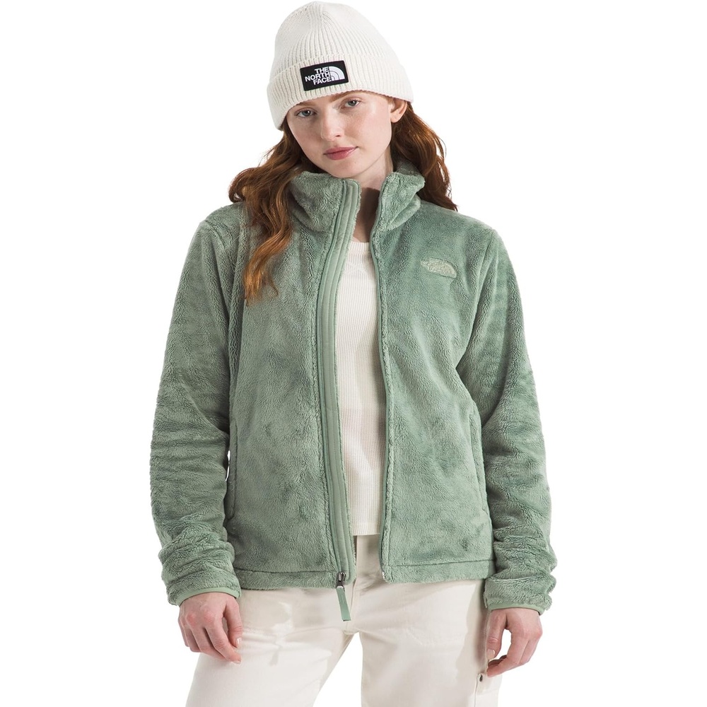 image:imageThe North Face womens Osito Full Zip Fleece Jacket Standard amp Plus Size Soft amp Lightweight Fleece Secure Zip PocketsSlate Moss