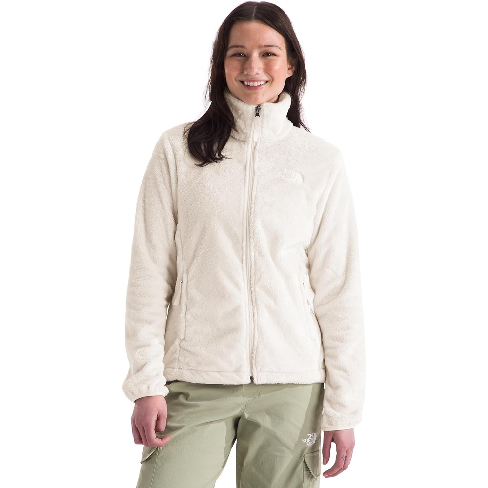 image:imageThe North Face womens Osito Full Zip Fleece Jacket Standard amp Plus Size Soft amp Lightweight Fleece Secure Zip PocketsWhite Dune