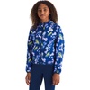 Estate Blue Florescent Floral Print