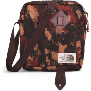 THE NORTH FACE Berkeley Crossbody Bag | Adjustable Strap, Water-repellent Finish, Internal Divider & External Pocket(Brandy Brown Evolved Texture Print/Brandy Brown)