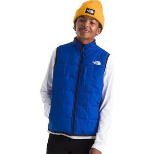 THE NORTH FACE Boys Reversible Shasta Vest | Midweight Puffer Vest With Synthetic Insulation, Fleece Lining & Water Repellent(Tnf Blue)