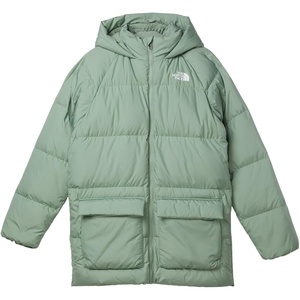 THE NORTH FACE Kids’ North Down Fleece-Lined Short Parka | 600 Fill Recycled Waterfowl Down Insulated, Water Repellent(Slate Moss)