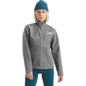 THE NORTH FACE Women’s Apex Bionic 3 Jacket | Water & Wind Resistant Softshell with Zip Chest & Hand Pockets, Adjustable Hem(Tnf Medium Grey Heather)