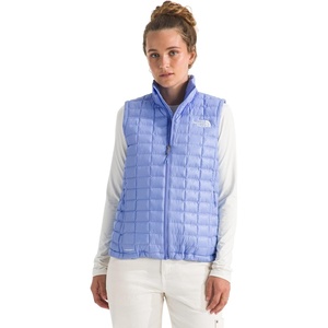 THE NORTH FACE Women’s Thermoball Vest | Lightweight Zip Up Vest With Synthetic Insulation, Wind Resistant & Water Repellent(Periwinkle Glow)