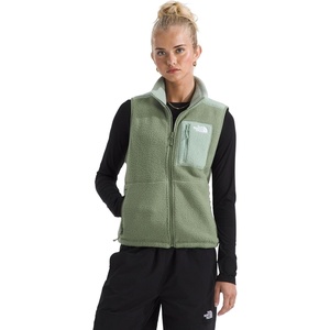 THE NORTH FACE Women’s Yumiori Vest | Lightweight Fleece Zip Up With Stretch Binding, Internal Cinch Cord & Zip Pockets(Bark Mist/Slate Moss)