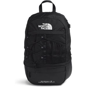 The North Face Borealis Convertible Pack – Commuter Laptop Backpack, Removable Lumbar Pack, Water Repellent Finish, Cedar/Lava Red, One Size(Tnf Black/Tnf Black)