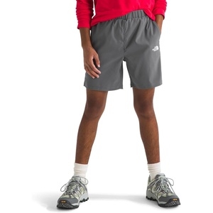 The North Face Boys’ On the Trail Short – Moisture Wicking, Water Repellent Finish, Elastic Waistband, Zip Back Pocket(Smoked Pearl)