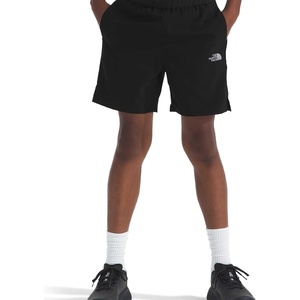 The North Face Boys’ On the Trail Short – Moisture Wicking, Water Repellent Finish, Elastic Waistband, Zip Back Pocket(Tnf Black/Silver Reflective)