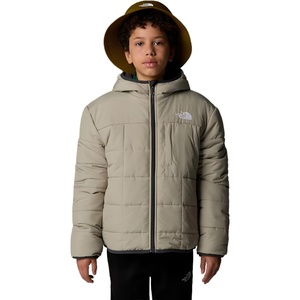 The North Face Boys’ Reversible Shasta Full Zip Hooded Jacket(Clay Grey)