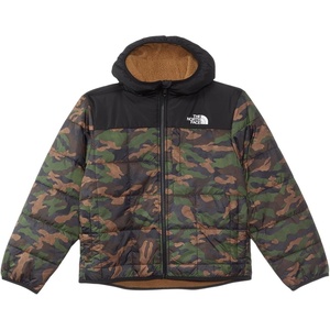 The North Face Boys’ Reversible Shasta Full Zip Hooded Jacket(Tnf Black Tnf Camo Small Print)