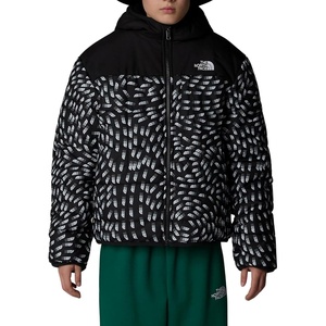 The North Face Boys’ Reversible Shasta Full Zip Hooded Jacket(Tnf Black Vector Field Print)